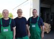 Zusammen 100 Jahre in der Produktion: Harald Stumpf, Rainer Behringer und Jens Schubert